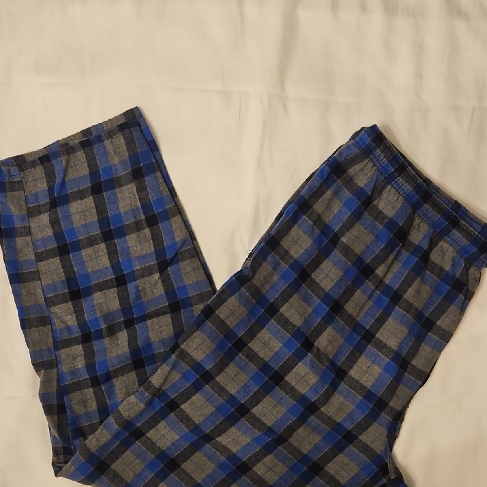 The Foundry Supply Co. Blue and Gray Checkered Joggers